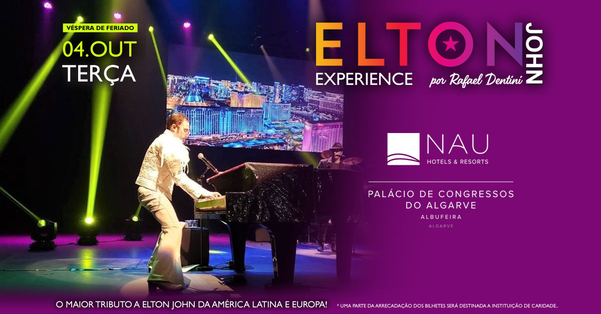 ELTON JOHN Experience por Rafael Dentini nos Salgados