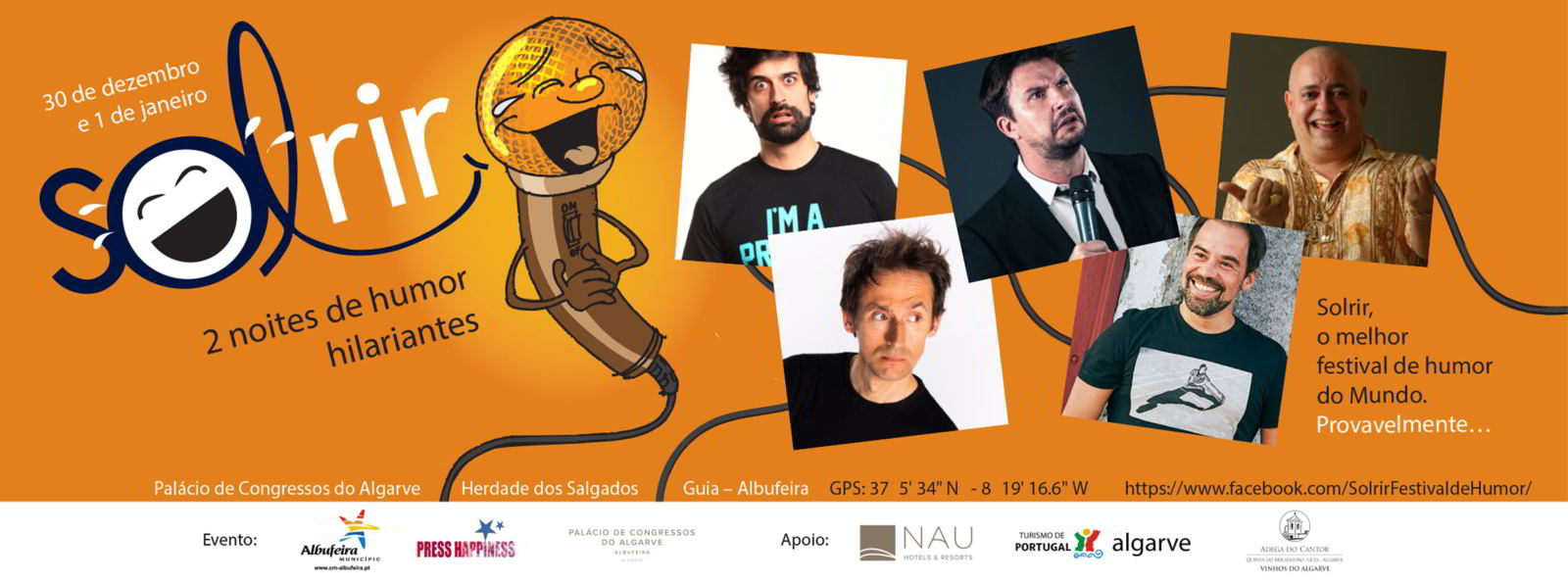 Festival de Humor Solrir entre a passagem do ano.
